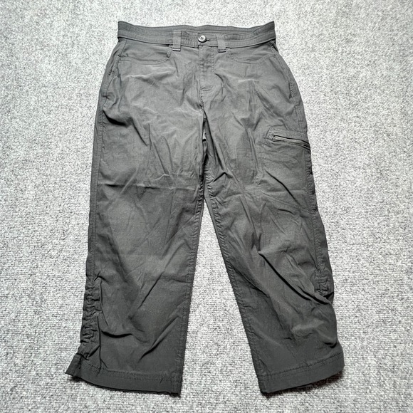 Eddie Bauer Pants - Eddie Bauer Rainier Capris Womens 8 Black Hiking Outdoor Stretch Pants C1061086